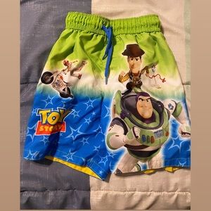 4T boys Toy Story swim trunks